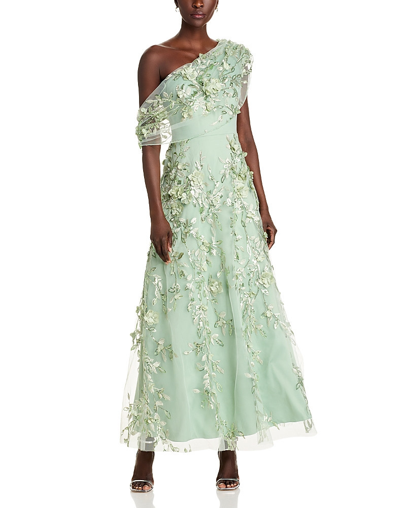 Eliza J Asymmetric Floral Gown | Bloomingdale's (US)