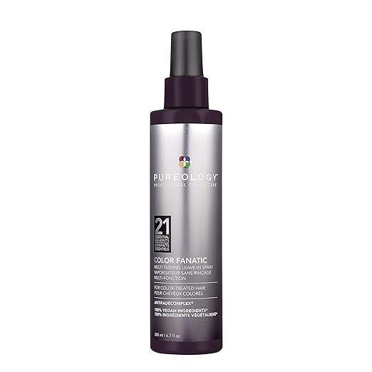 Amazon.com: Pureology Color Fanatic Leave-in Conditioner Hair Treatment Detangler Spray | Protect... | Amazon (US)