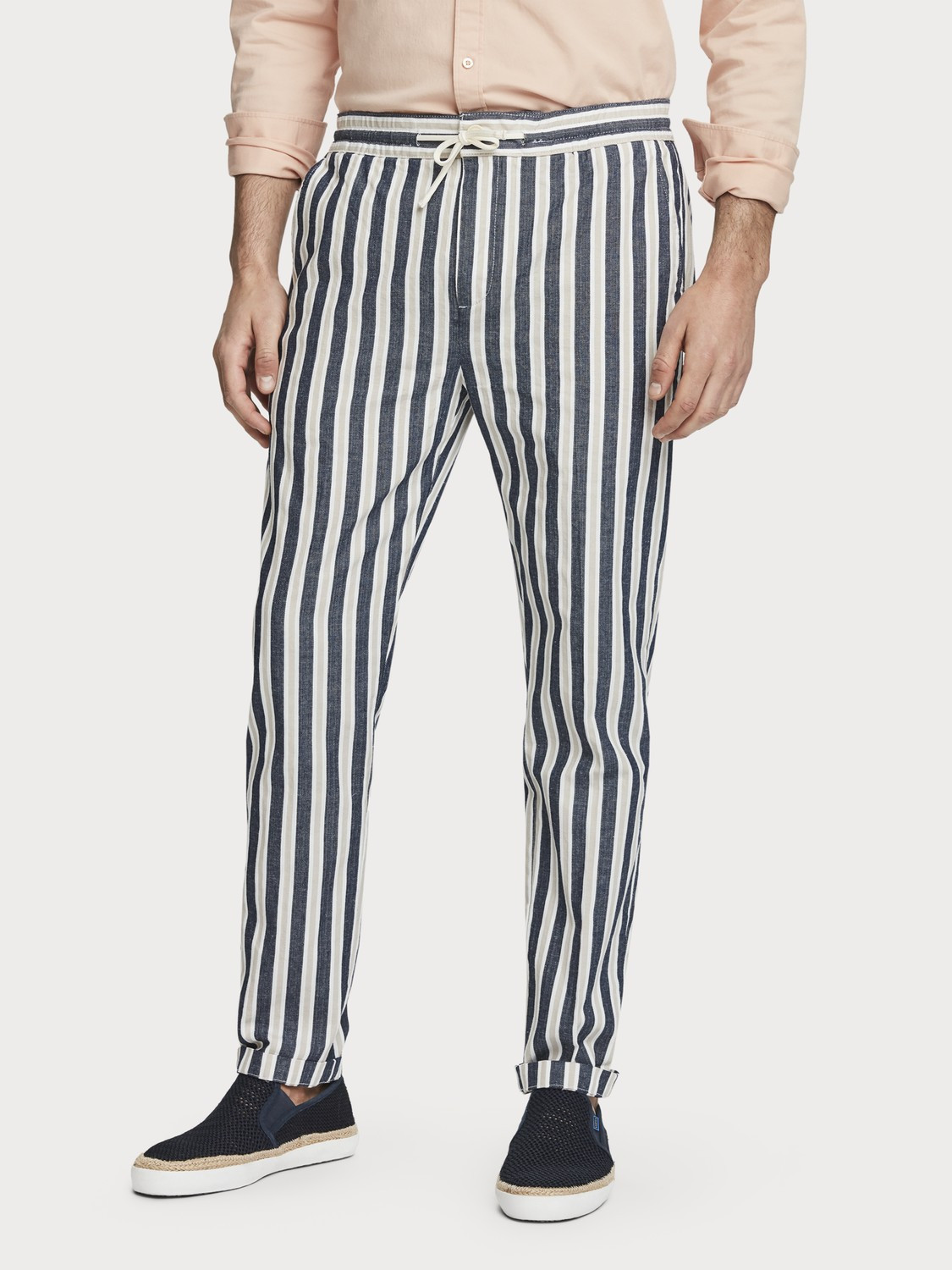 Warren - Cotton-Linen Trousers  Regular straight fit
    
        | Men | Scotch & Soda (US)