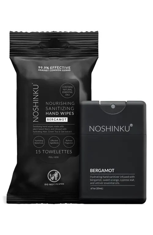 NOSHINKU Bergamot Sanitizing Hand Wipes & Spray Set at Nordstrom | Nordstrom