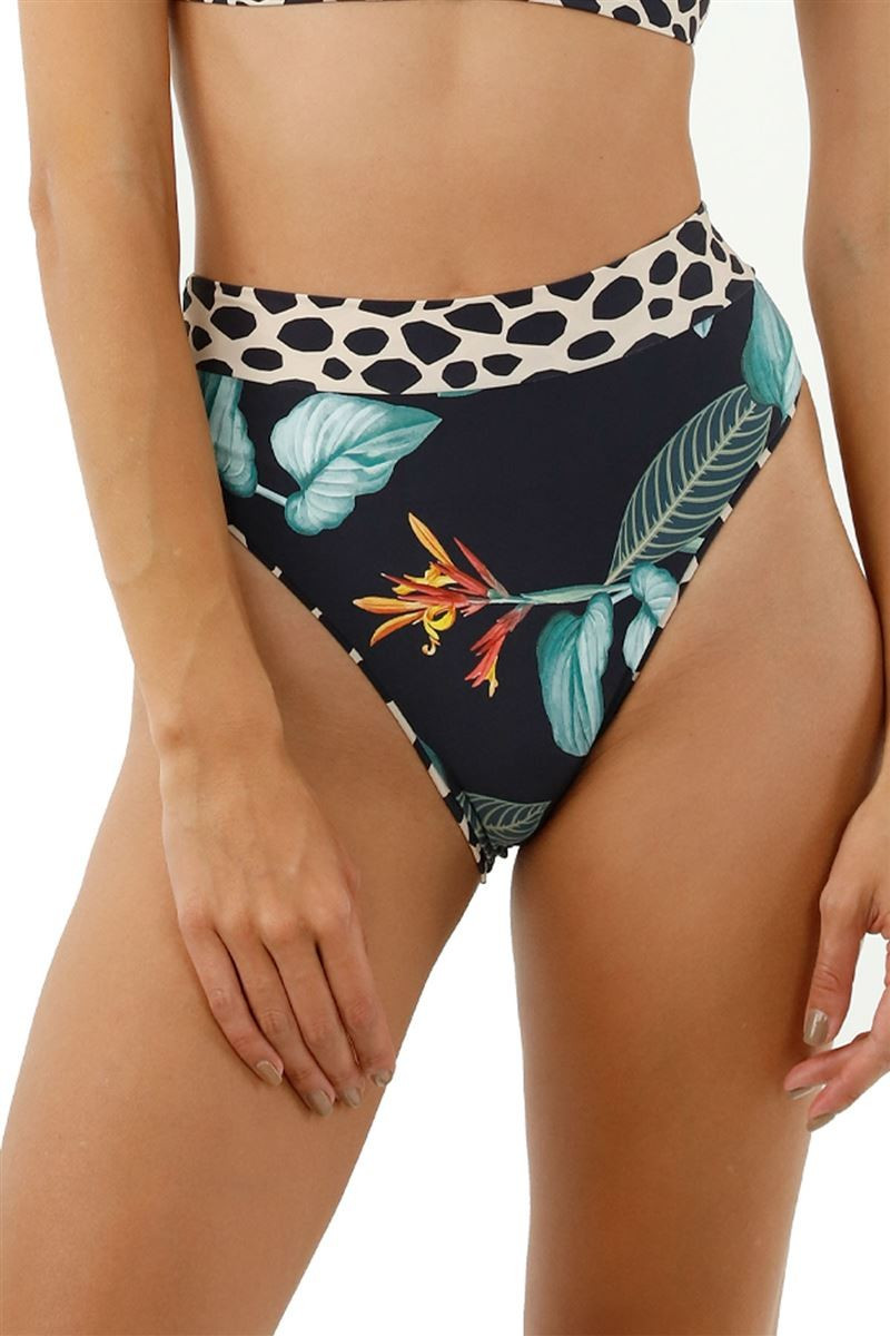 Cool Reversible Banded High Waist Bikini Bottom | Everything But Water