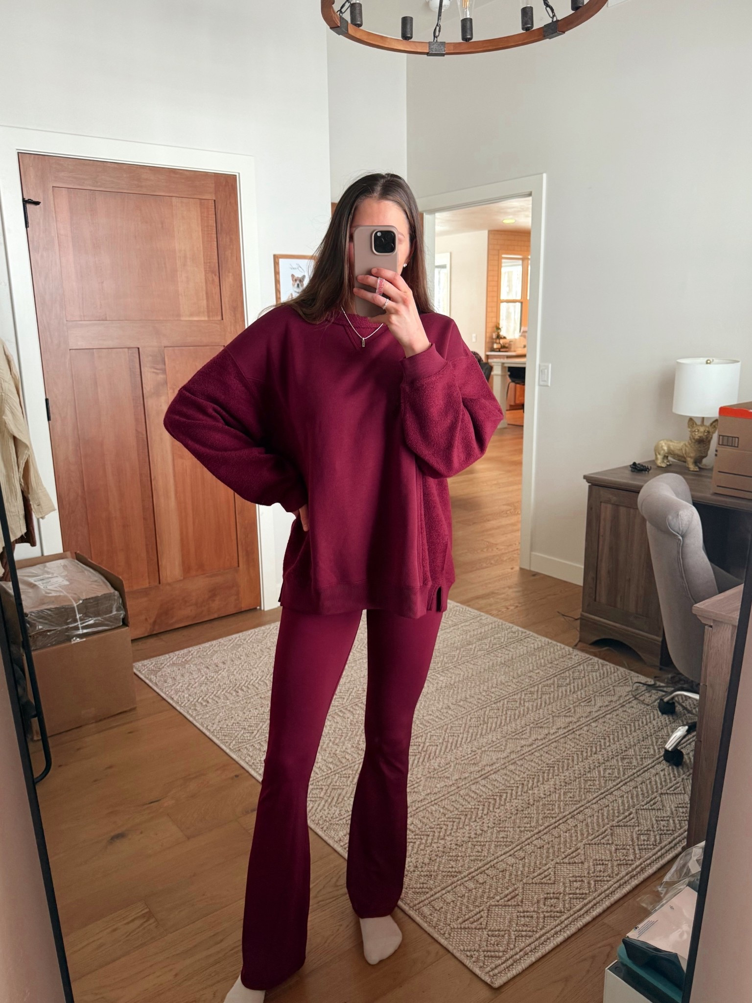 Medium sweater & small long leggings! 