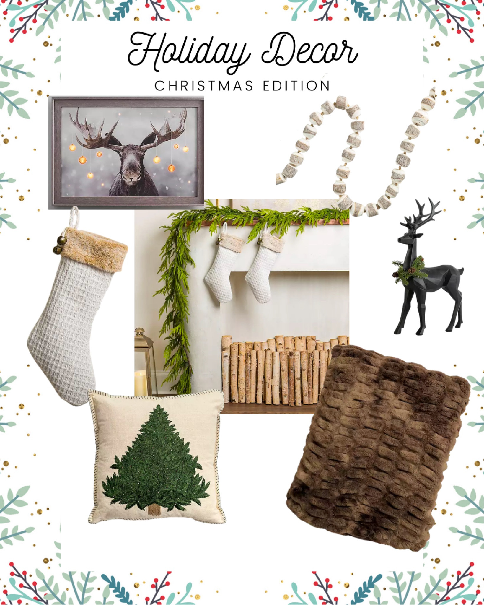 Cozy holiday decor
Woodlands Christmas 
Rustic holiday decor 
Christmas decorations 

#LTKhome #LTKHoliday #LTKSeasonal