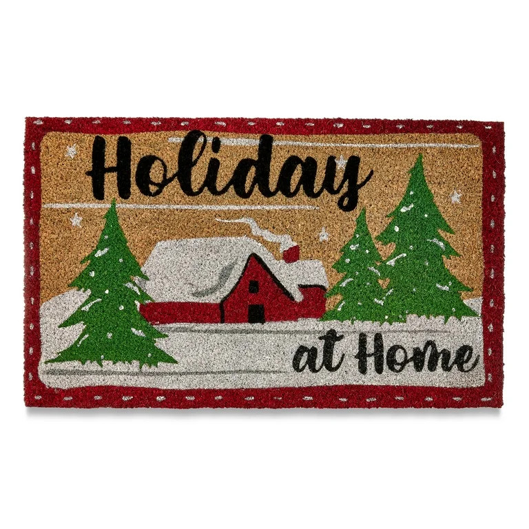 Holiday at Home Coir Christmas Entry Doormat, 18" x 30", by Holiday Time | Walmart (US)