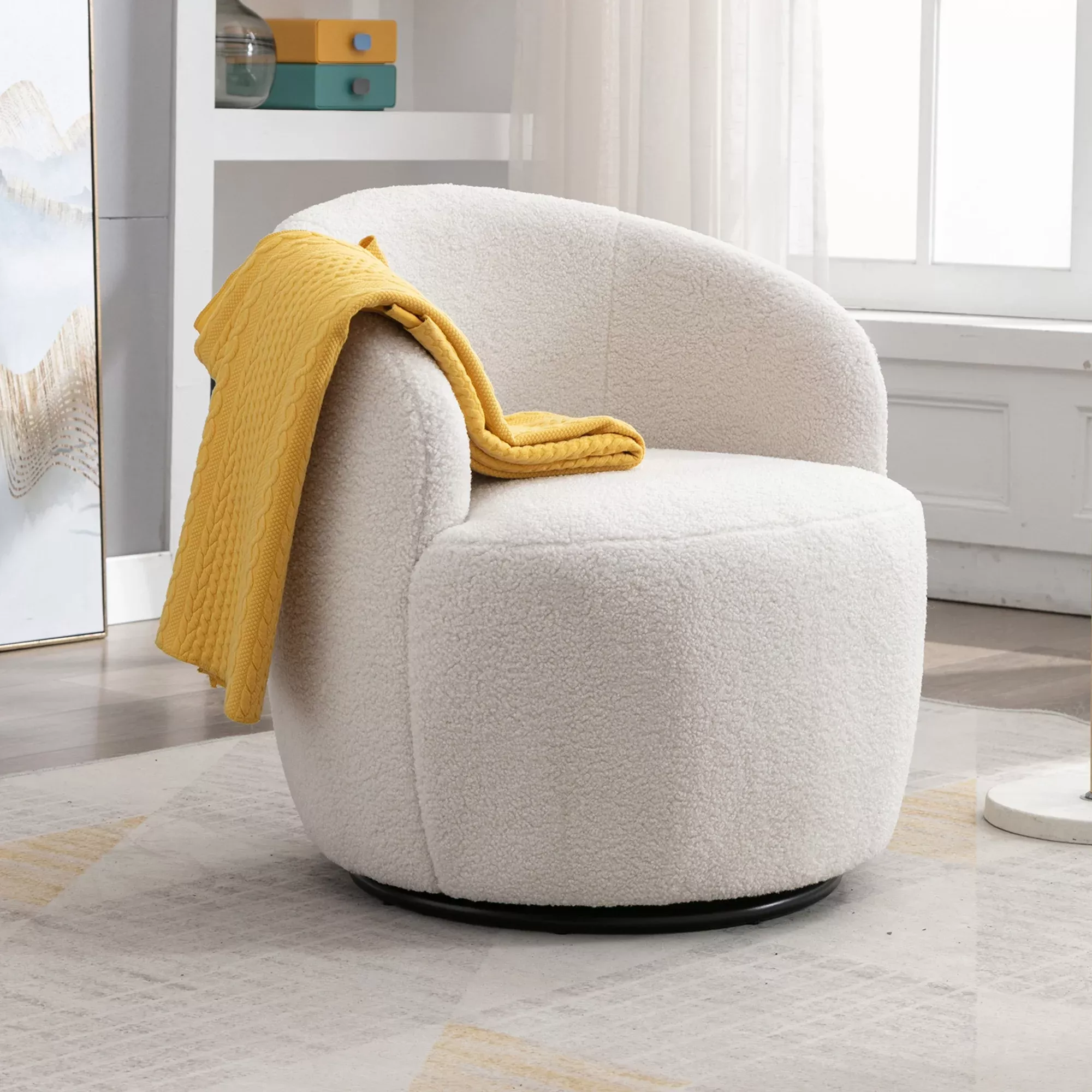 Ivory sherpa online chair