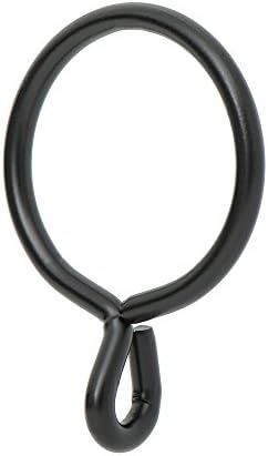 Amazon.com: Ivilon Drapery Eyelet Curtain Rings - 1.7" Ring for Curtain Hook Pins, Set of 14 - Bl... | Amazon (US)