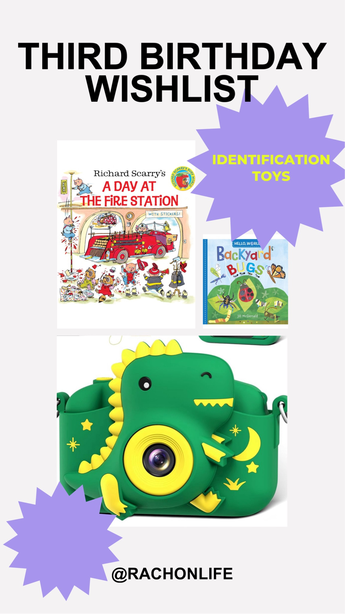 I Spy books are my son’s favorites, so I wanted to see how he’d like these! Also, the camera. I mean🥹. 

#LTKKids #LTKGiftGuide #LTKBaby