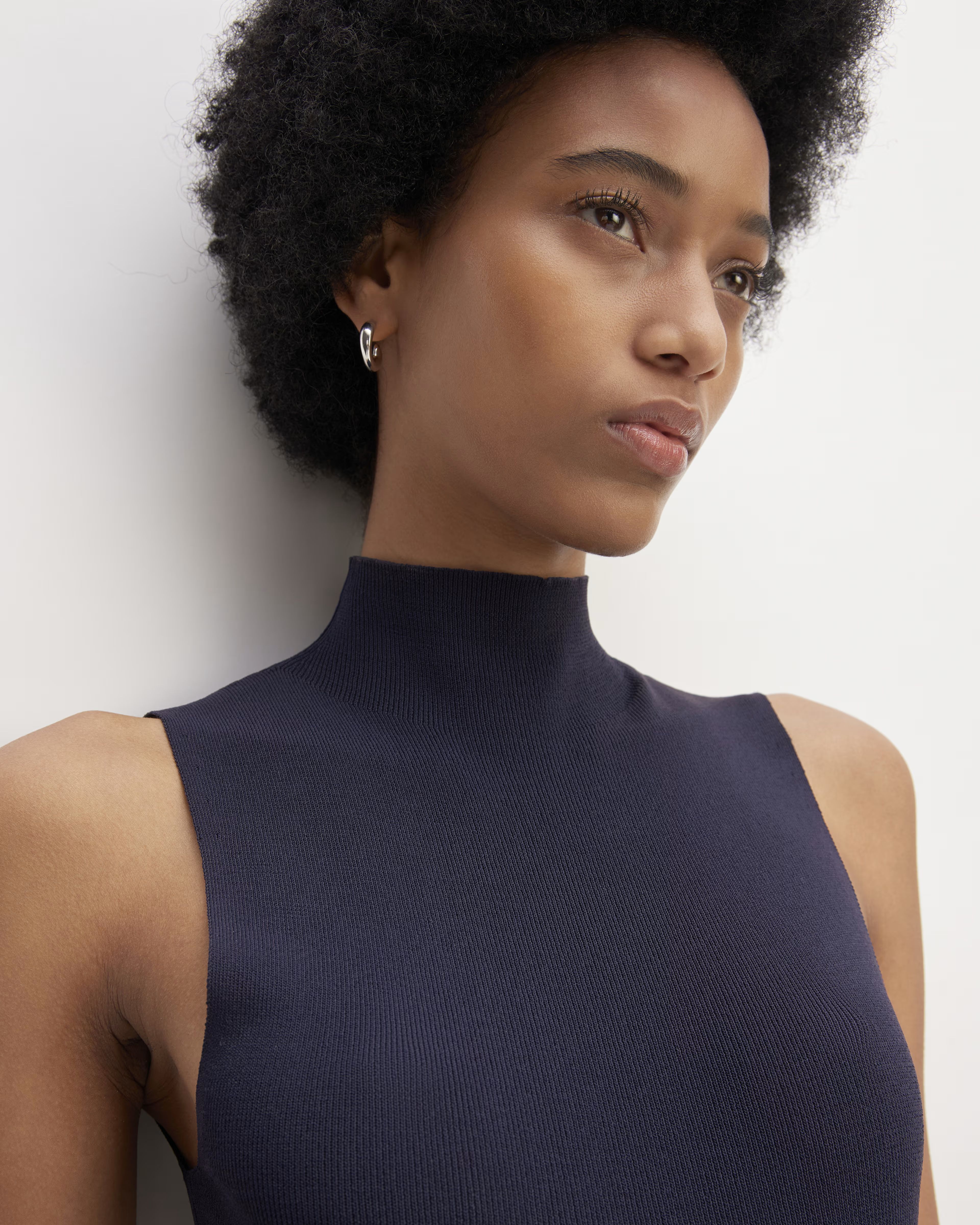 The Viscose Mock Neck Top | Everlane