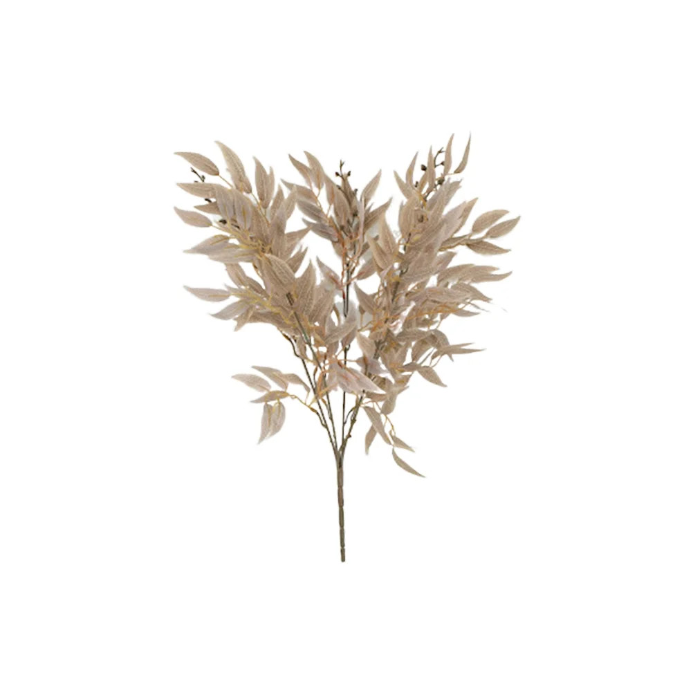 1pc Home Decorating Bouquets Simulation Willow Wicker Ornaments Artificial Leaves Green Plants Po... | Walmart (US)