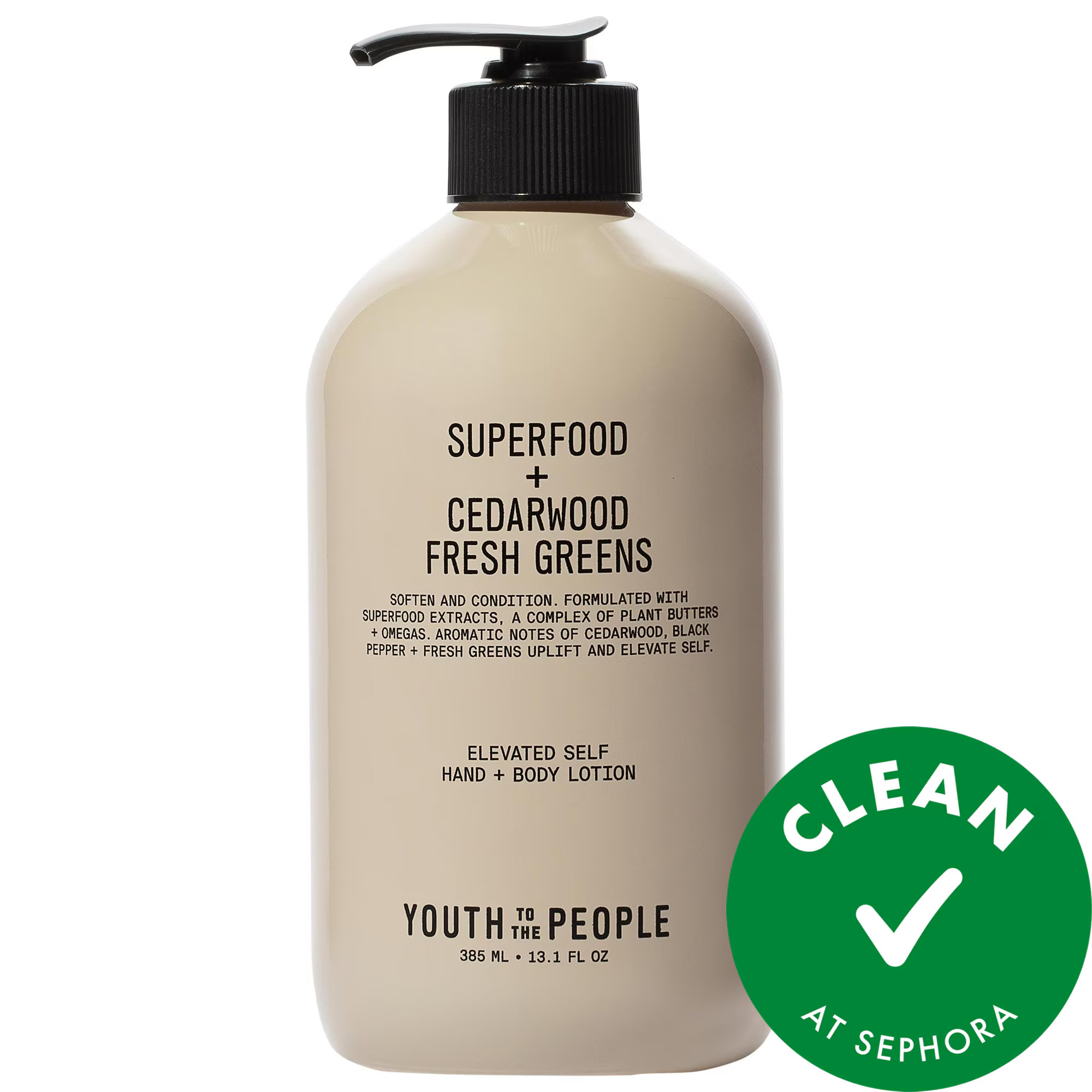 Youth To The People Superfood Omega Hand + Body Lotion with Kale + Green Tea 13.1 oz / 385 mL | Sephora (US)