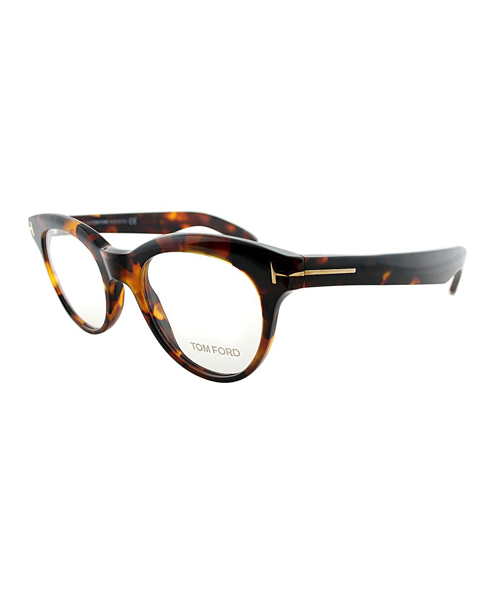 Tom Ford Eyeglass Frames - Brown & Black Tortoise Cat-Eye Eyeglasses - Unisex | Zulily