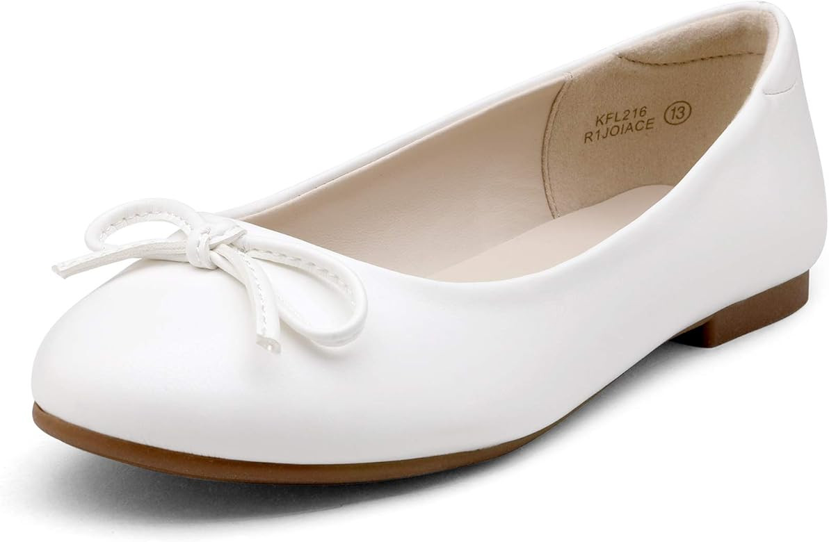 DREAM PAIRS Girls Dress Shoes Fashion Bow Ballet Flats | Amazon (US)
