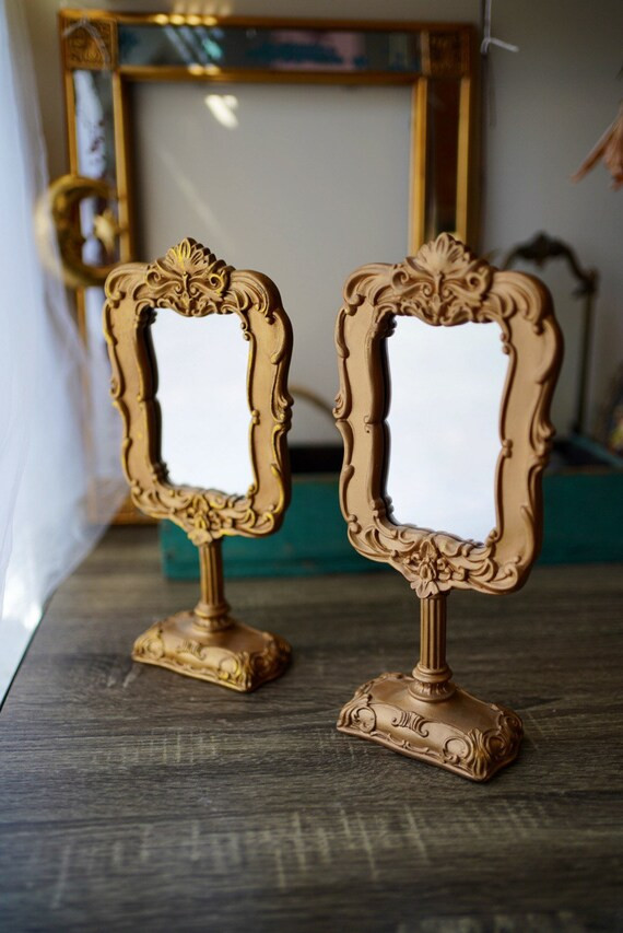 Ornate Gold Vanity Table Top Mirrors | Etsy (US)
