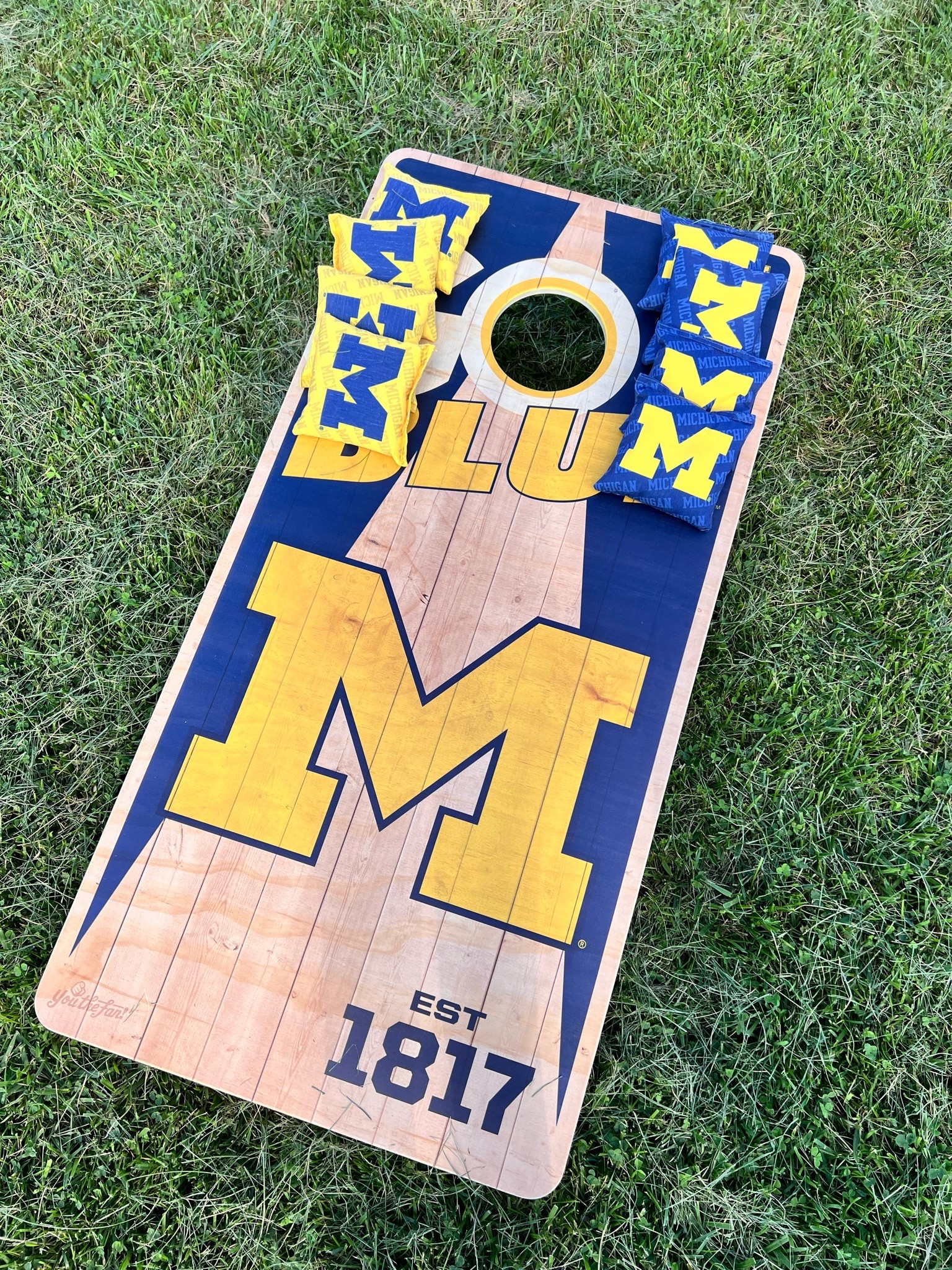 Okay I actually bought these and can confirm they’re worth it 💙〽️ Real wood, really good quality and even better in person. Such a fun find for Michigan game days, tailgates or backyard hangs! 🏈
@dickssportinggoods 

#MichiganFootball #GoBlue #MichiganWolverines #GameDayFinds #TailgateMustHaves

#LTKSaleAlert #LTKHome #LTKActive