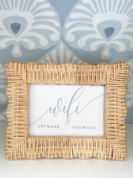 Frame your wifi info to put on the nightstand of your guest room! I’ve linked both my woven frame and the WiFi printable! 🙌🏻

#LTKFindsUnder50 #LTKHome