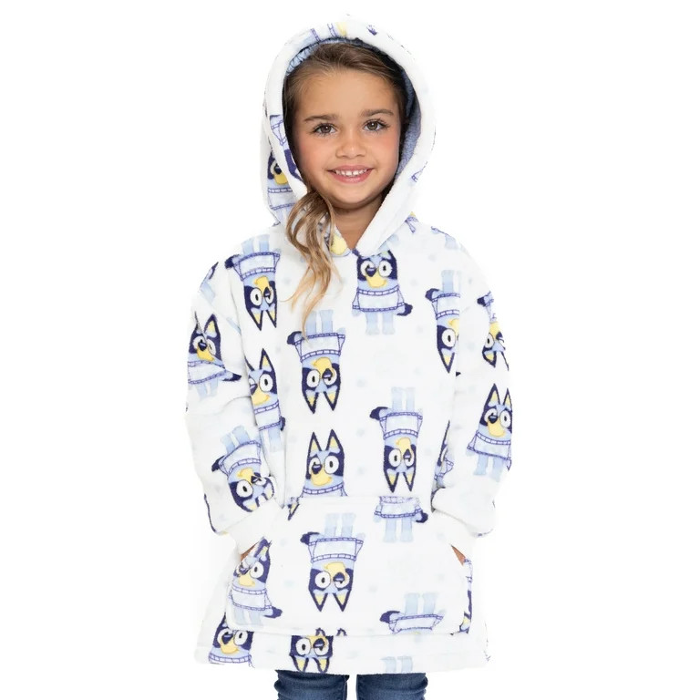Bluey Toddler Girls Super Soft Snugit Hoodie, Sizes 12M-5T | Walmart (US)
