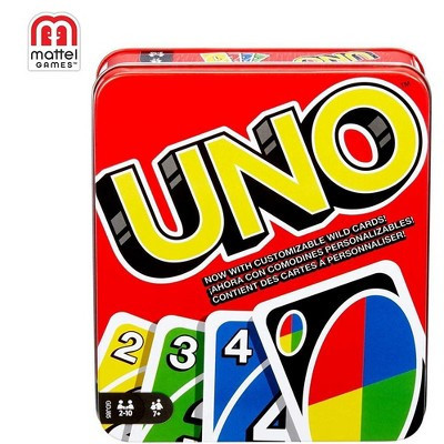 Mattel Games - UNO Deluxe Card Game Tin | Target