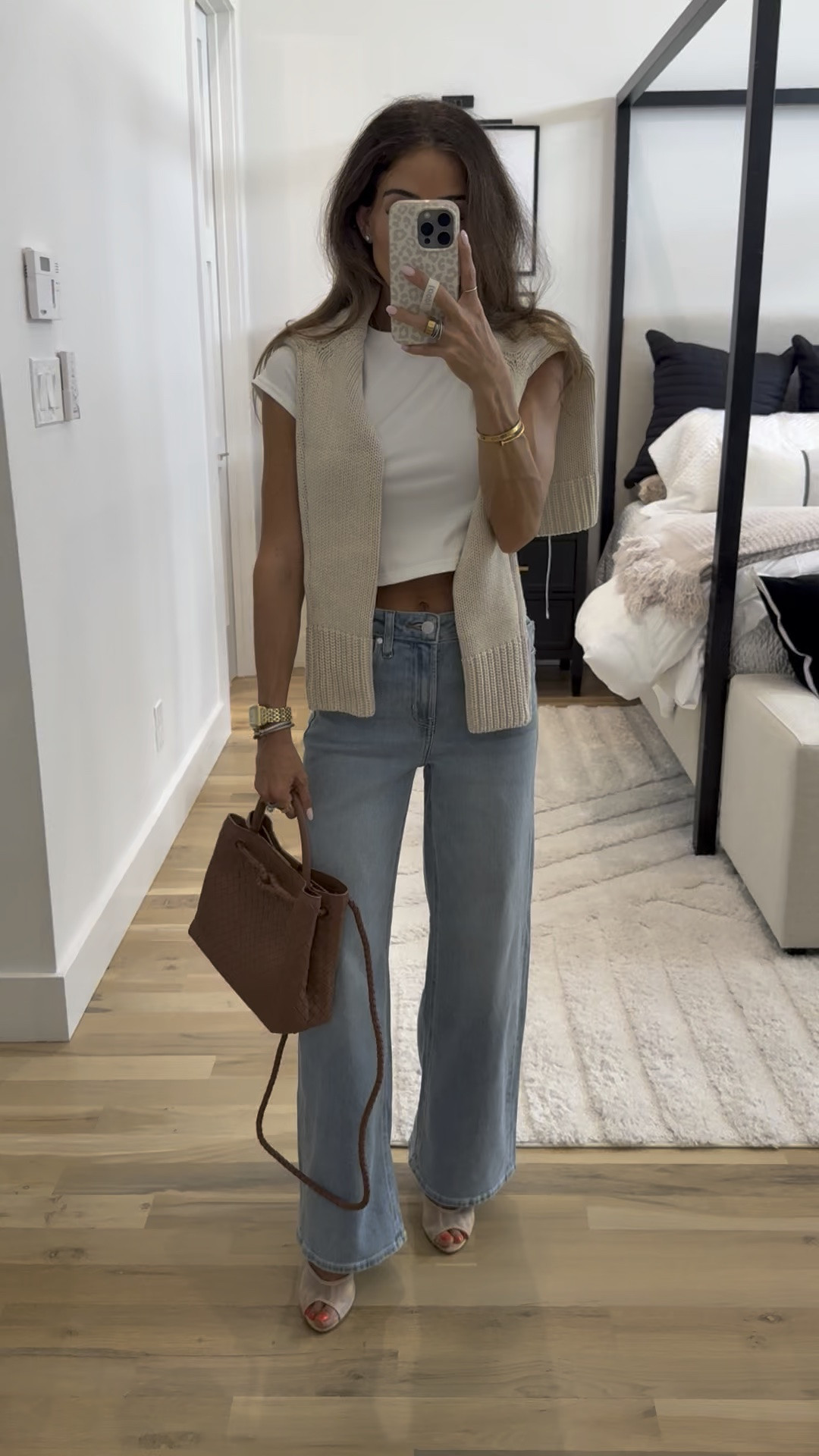 Classic button down shirt size XS organic cotton sweater XS or s petite friendly stretchy jeans I love fall outfit ONLY $50 size 24 short

#LTKPetite #LTKSaleAlert #LTKootd