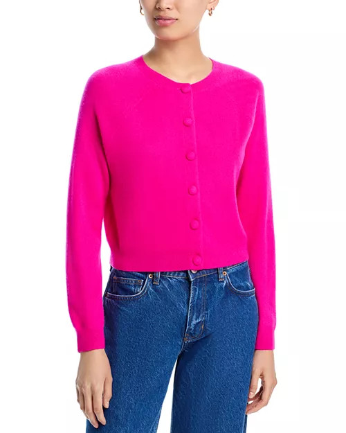 100% Cashmere Crewneck Cardigan - Exclusive | Bloomingdale's (US)