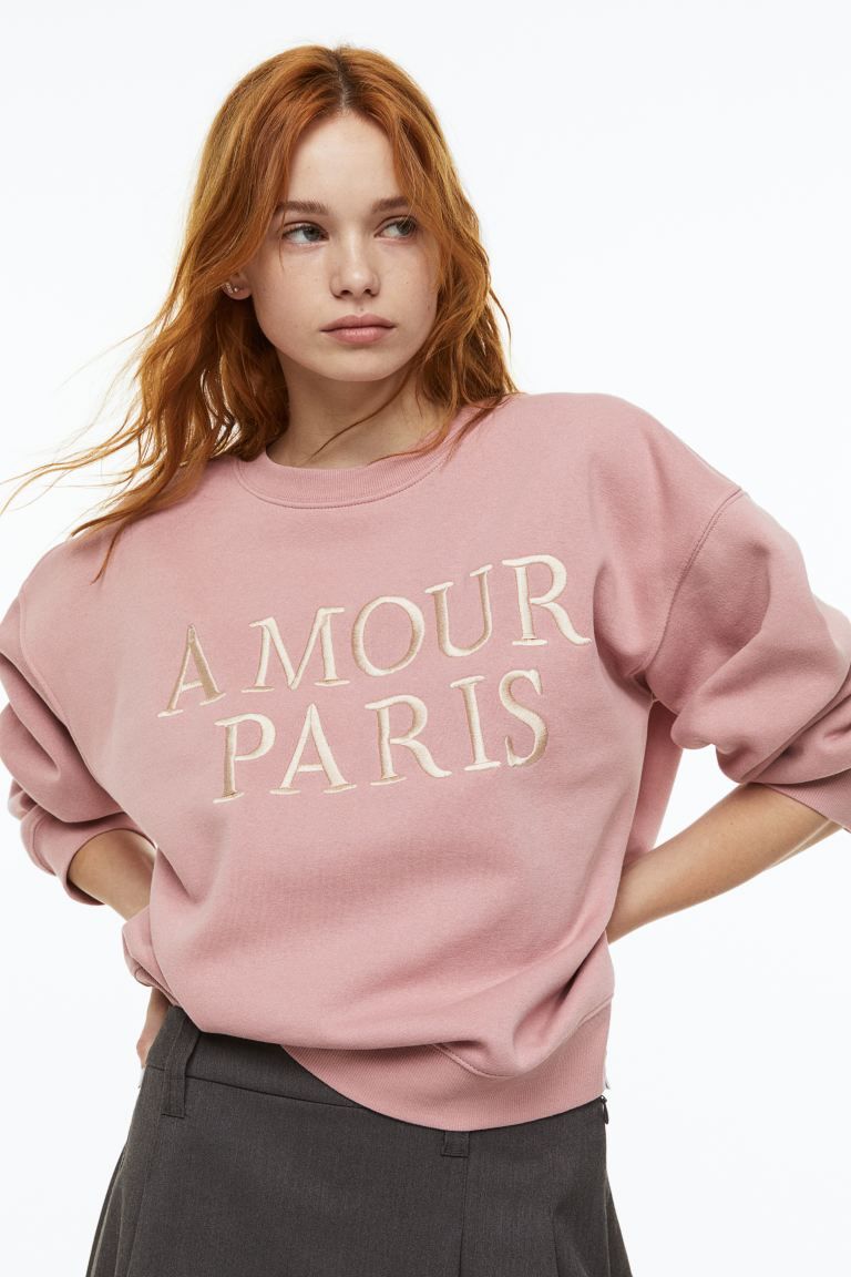 Sweatshirt with Motif | H&M (US + CA)