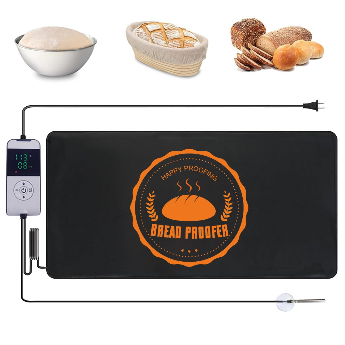 Bread Sourdough Proofer Heating Mat With Temperature & Timer Controller Waterproof Dough Starter ... | Amazon (US)