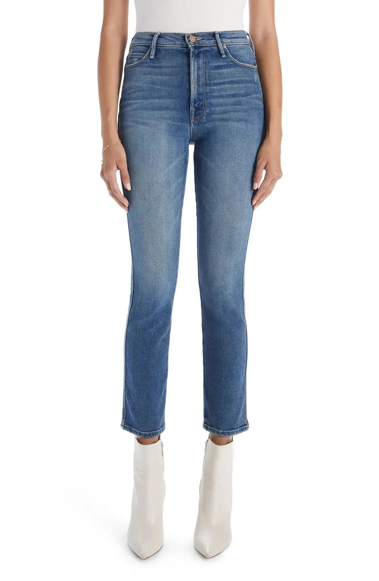 MOTHER The Double Dazzler High Waist Ankle Straight Leg Jeans | Nordstrom | Nordstrom