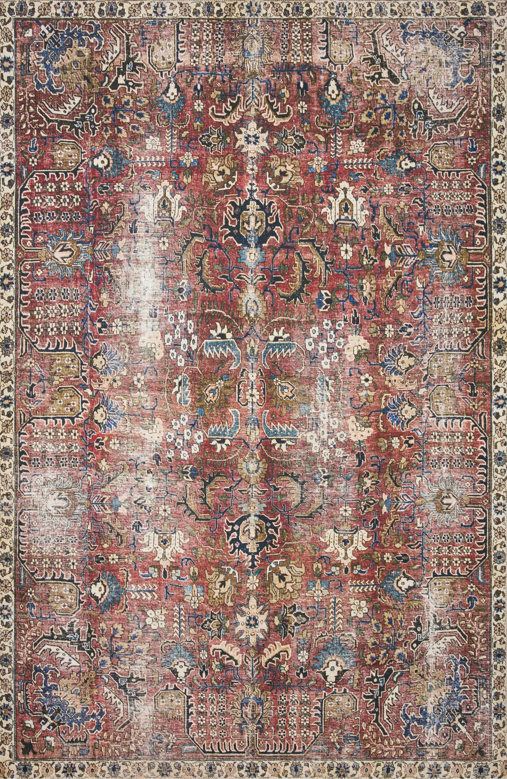 Chris Loves Julia x Loloi Jules Oriental Merlot Rug | Wayfair Professional