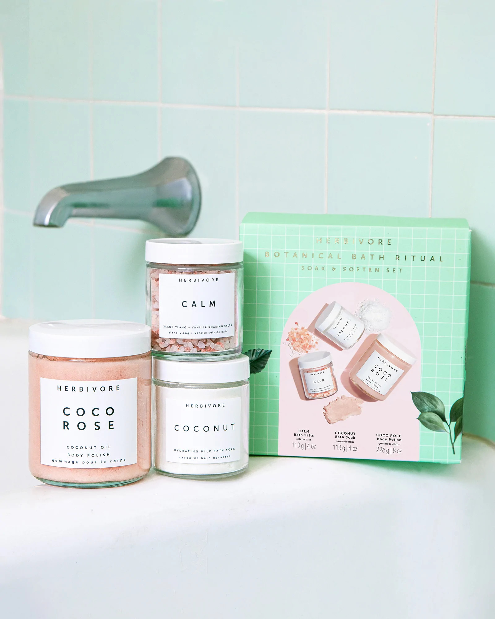 BOTANICAL BATH RITUAL Soak + Soften Set | Herbivore 