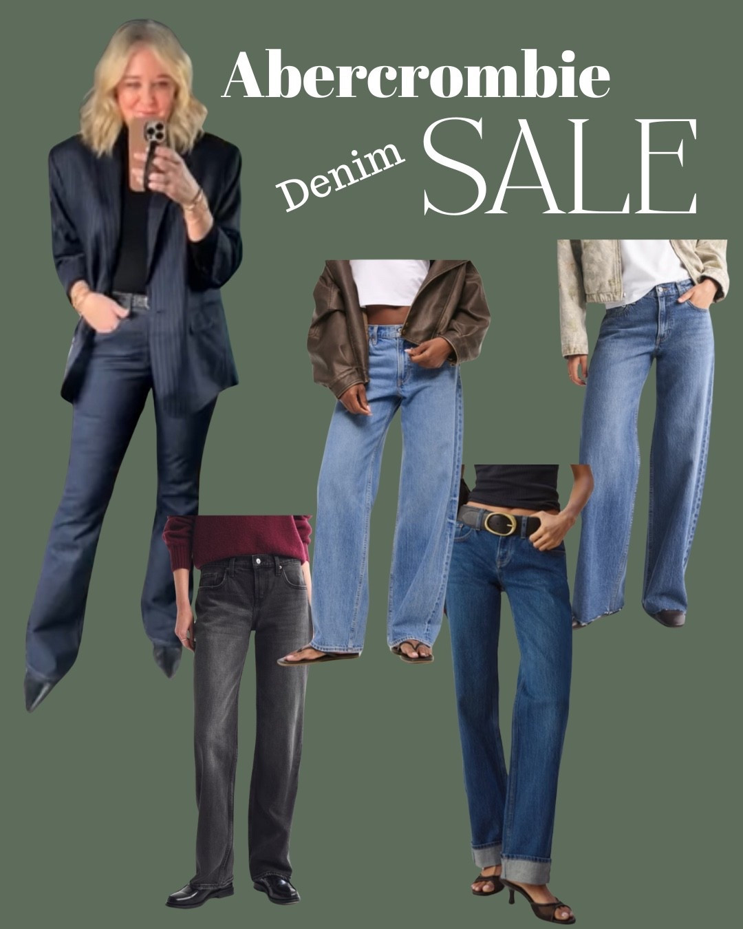 Abercrombie Denim Sale
Use code: DENIMAF

#LTKootd #LTKOver40 #LTKSaleAlert