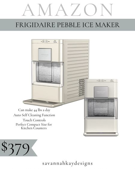 Frigidaire Pebble Ice Maker #countertop #pebbleice #frigidaire  #appliance 

#LTKGiftGuide #LTKhome #LTKfamily