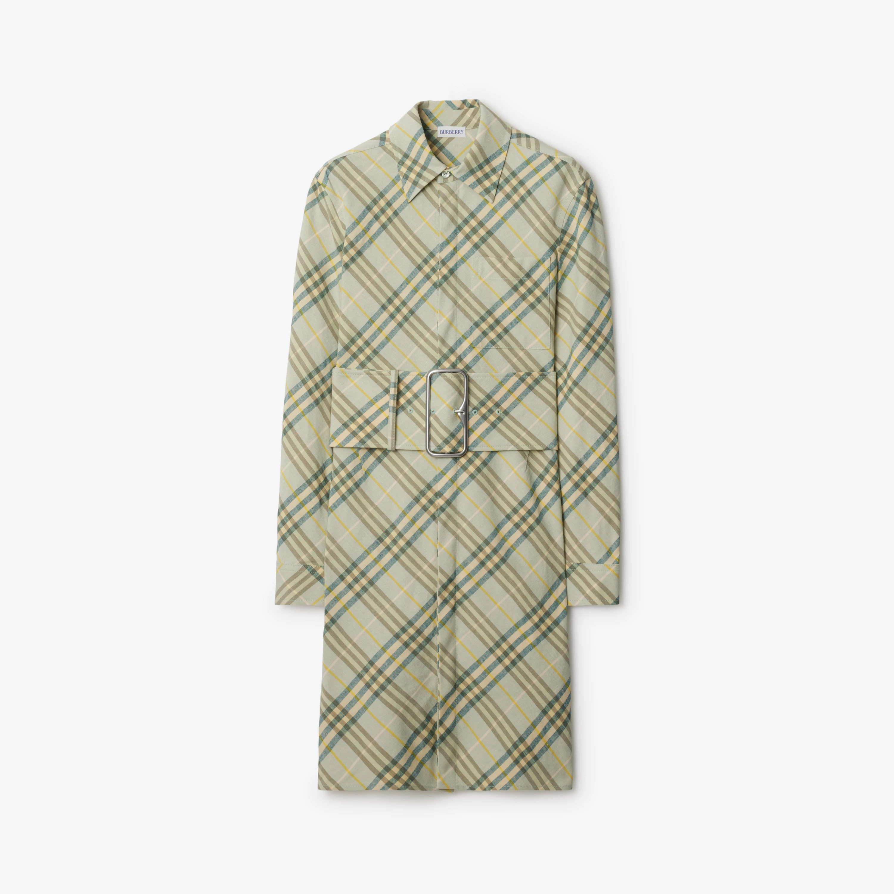 Check Stretch Linen Shirt Dress | Burberry (US)