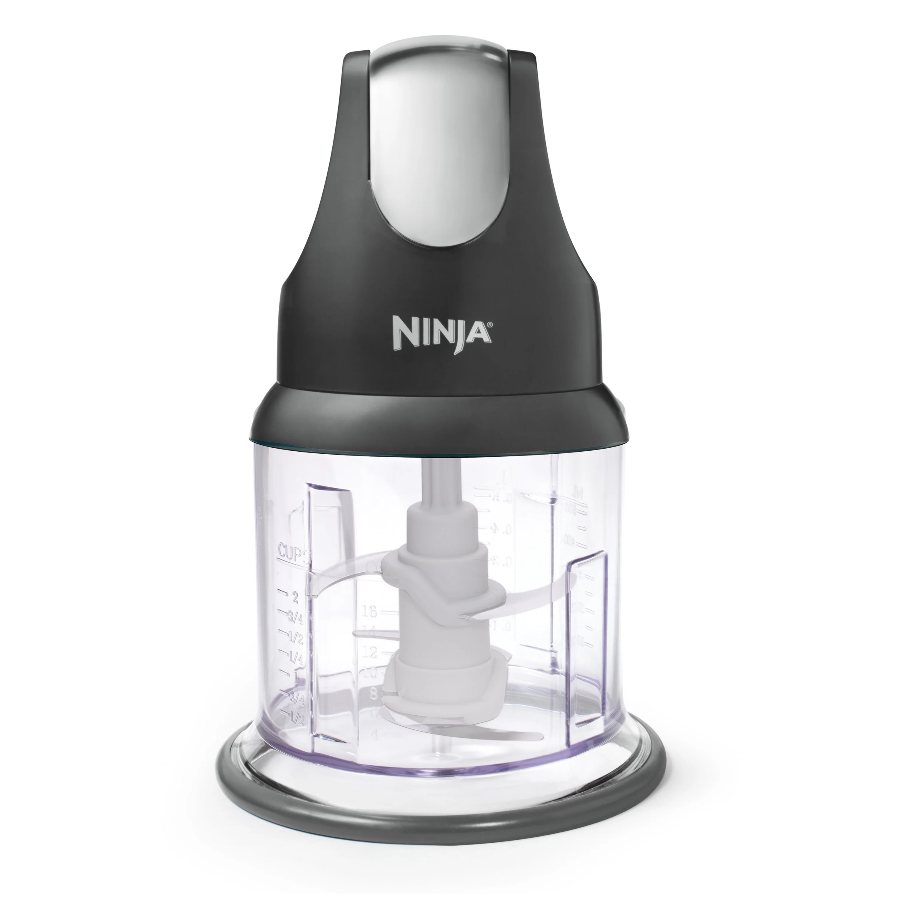 Ninja Express Chop 2-Cup Food Chopper, One-Touch Pulsing, Splash Guard & Storage Lid, NJ100, Gray | Walmart (US)