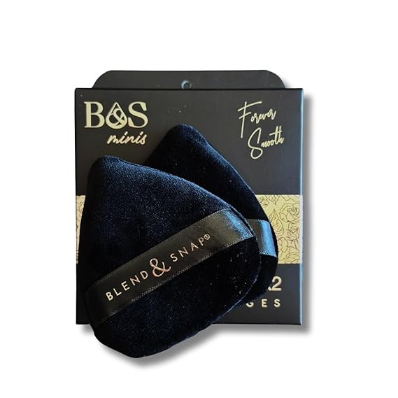 BLEND & SNAP Mini Velour Triangle Makeup Puff for Smooth & Flawless Coverage – Blotting Sponge ... | Amazon (US)