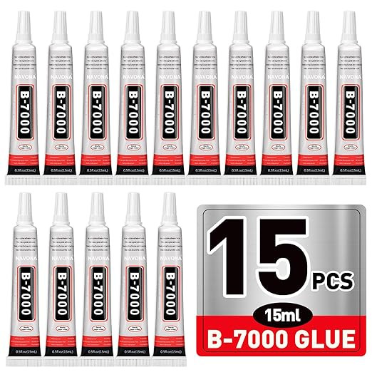 15 PCS 15ml B7000 Glue Clear with Precision Tip, Rhinestone Glue for Nail, Craft Glues, Jewelry G... | Amazon (US)