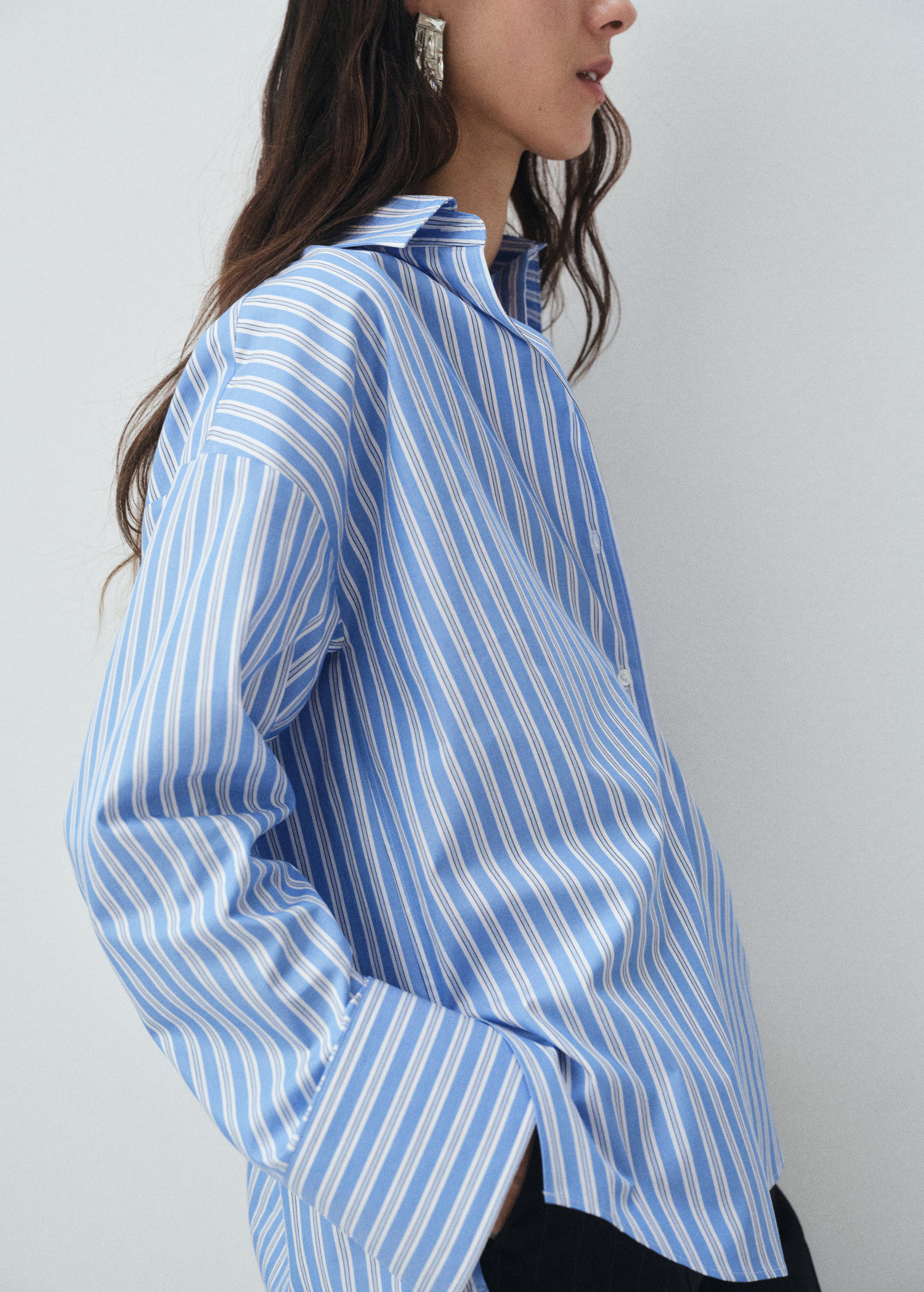 Oversize poplin shirt - Women | MANGO United Kingdom | MANGO (UK)
