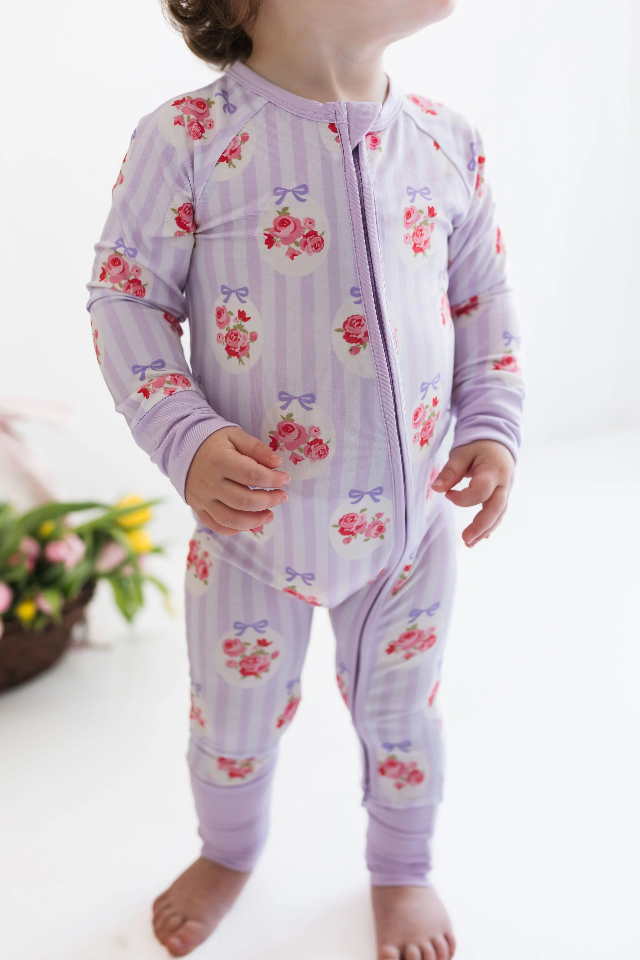 Petal Pop Zipper Romper | In My Jammers