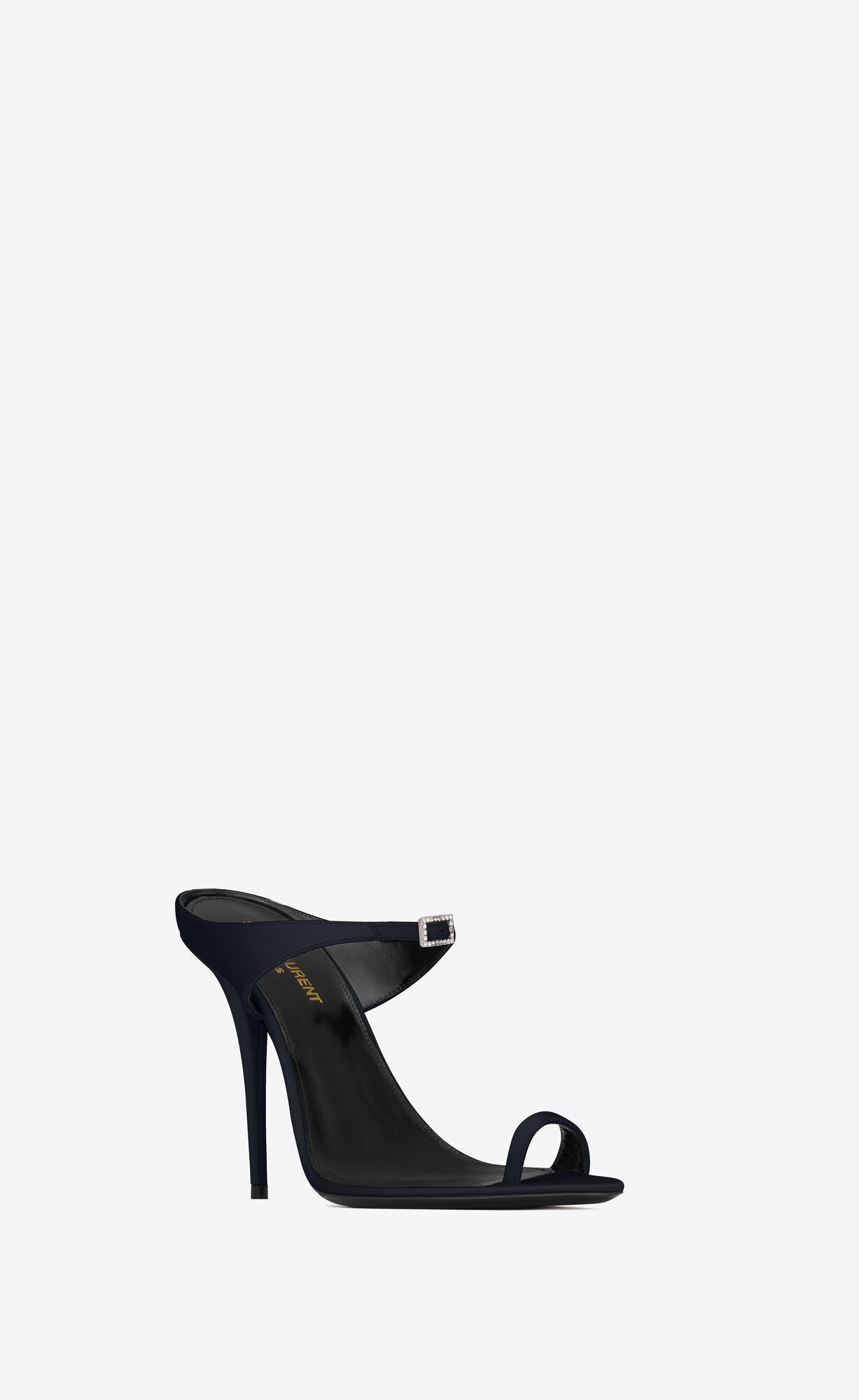 dive mules in silk satin | Saint Laurent Inc. (Global)