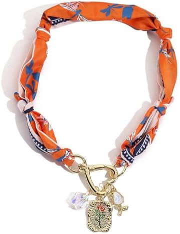 HETICA Mothers Day Gifts Boho Scarf Necklace for Women Silk Western Charm Necklaces for Women Sum... | Amazon (US)