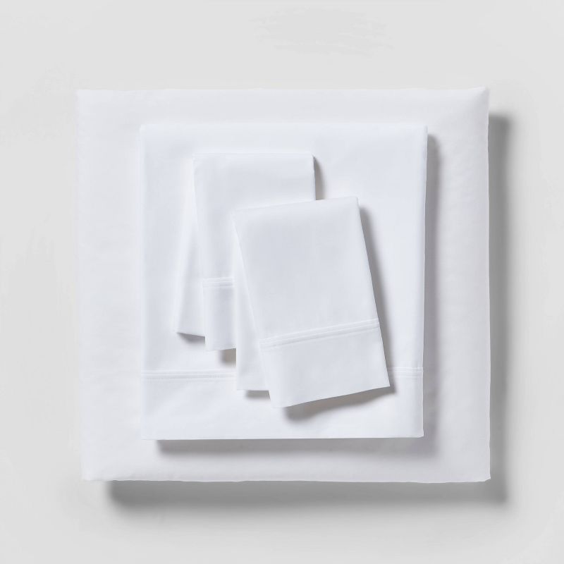 300 Thread Count Organic Cotton Solid Sheet Set - Threshold™ | Target