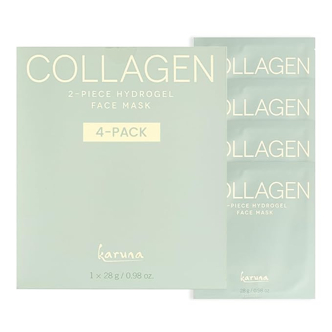 Karuna Skin - COLLAGEN Face Mask Sheets, Hydrogel 2-Piece Facial Mask, Age-Defying, Hydrating, Re... | Amazon (US)