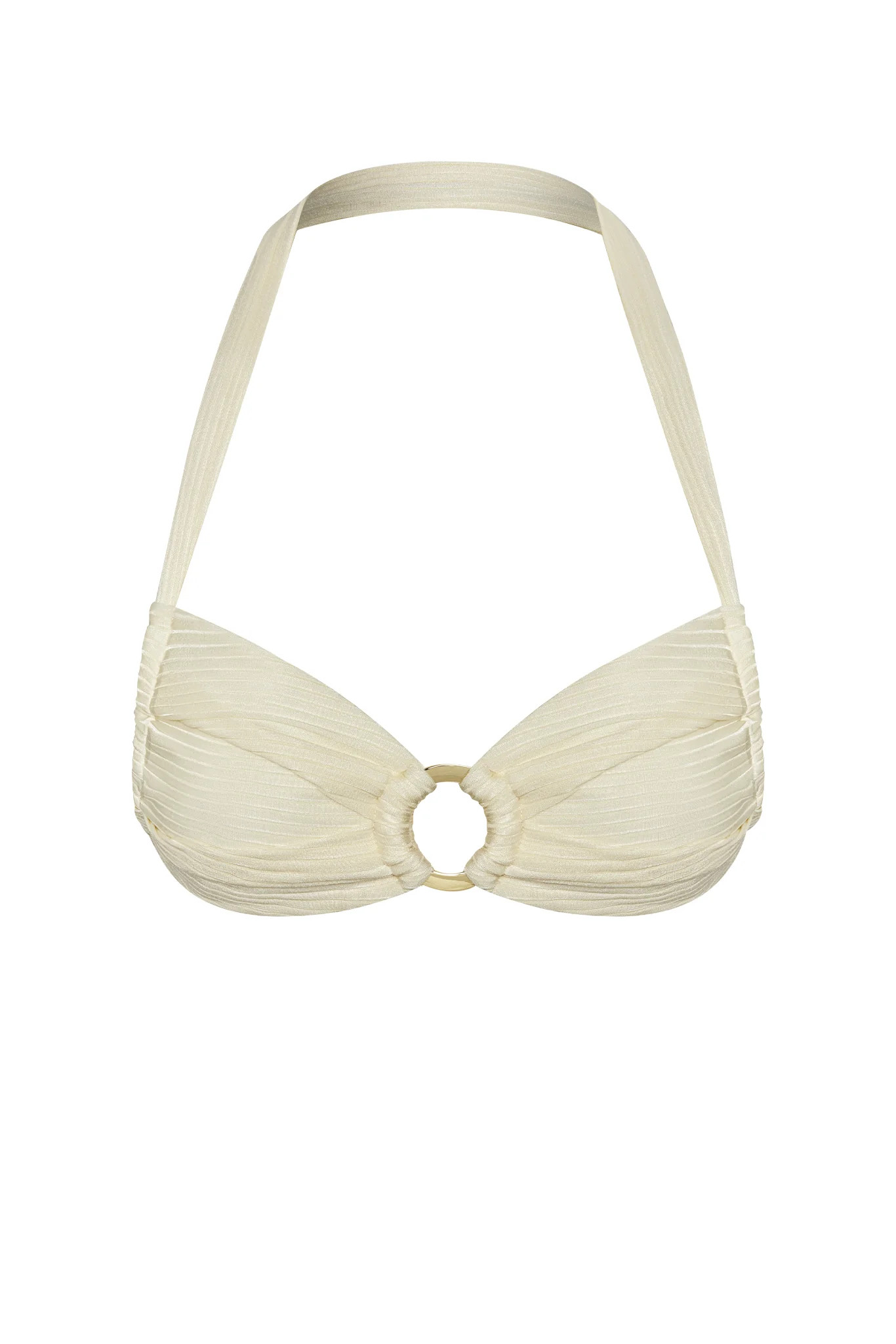Bronte Top - Ivory Shiny Rib | Monday Swimwear