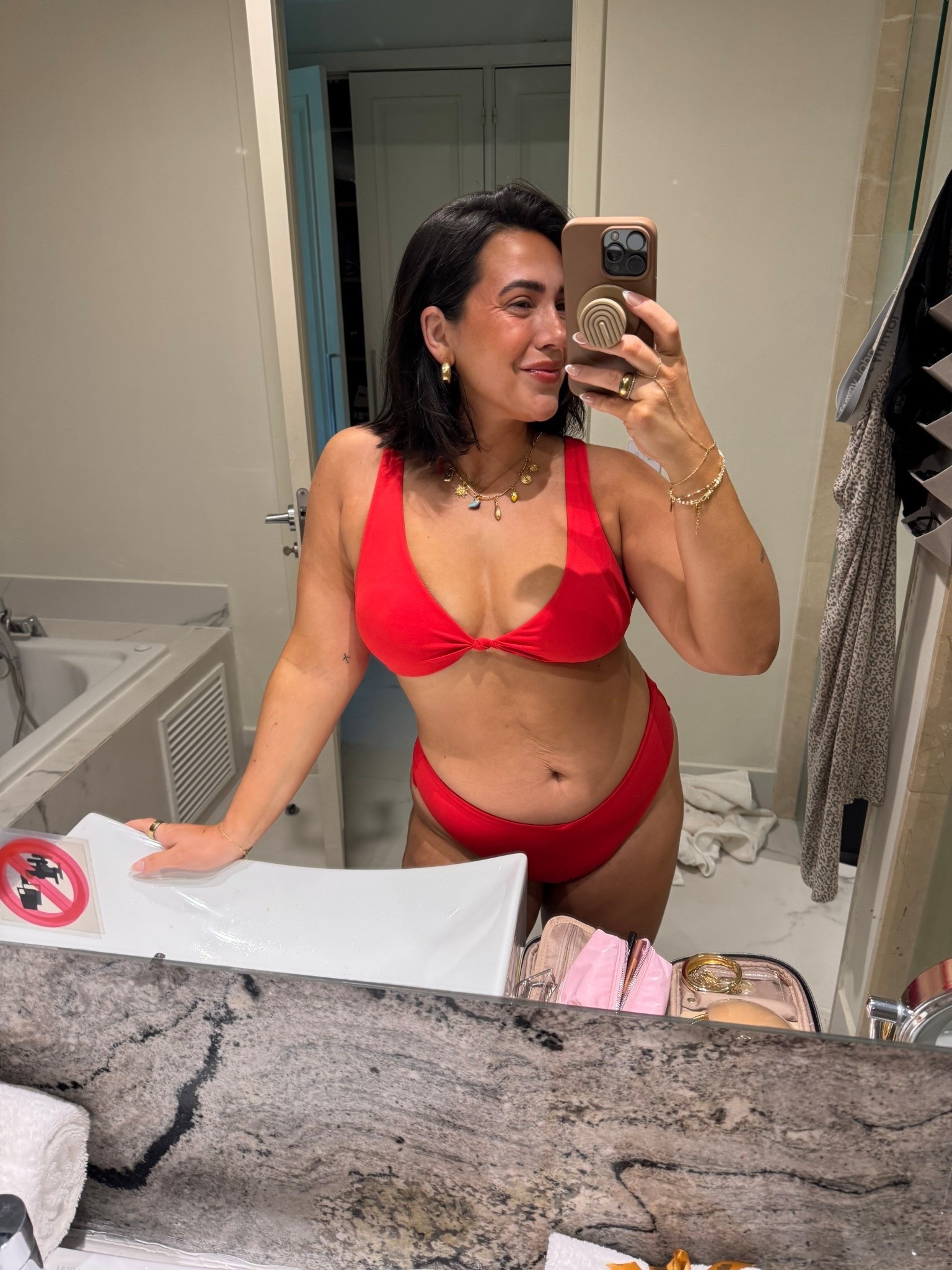 My favorite Amazon bikini! It's so flattering the bottoms are a v shape to make it look like you have curves. There's still a ton of support for the tummy & I love the twist top detail. So many colors! I'm in a L.

#LTKMidsize #LTKSwim #LTKSeasonal
