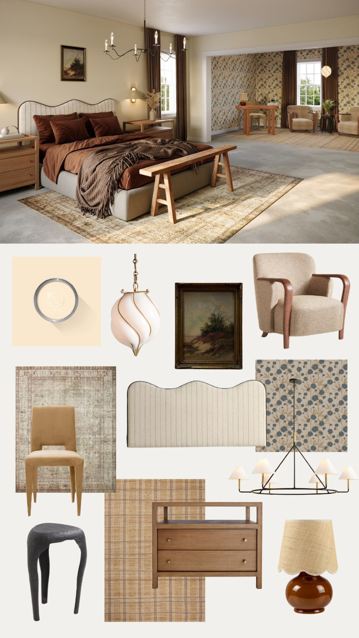 Dream bedroom with the most gorgeous sitting room I designed for my latest episode of WWDD ❤️

#LTKfindsunder100 #LTKSeasonal #LTKhome