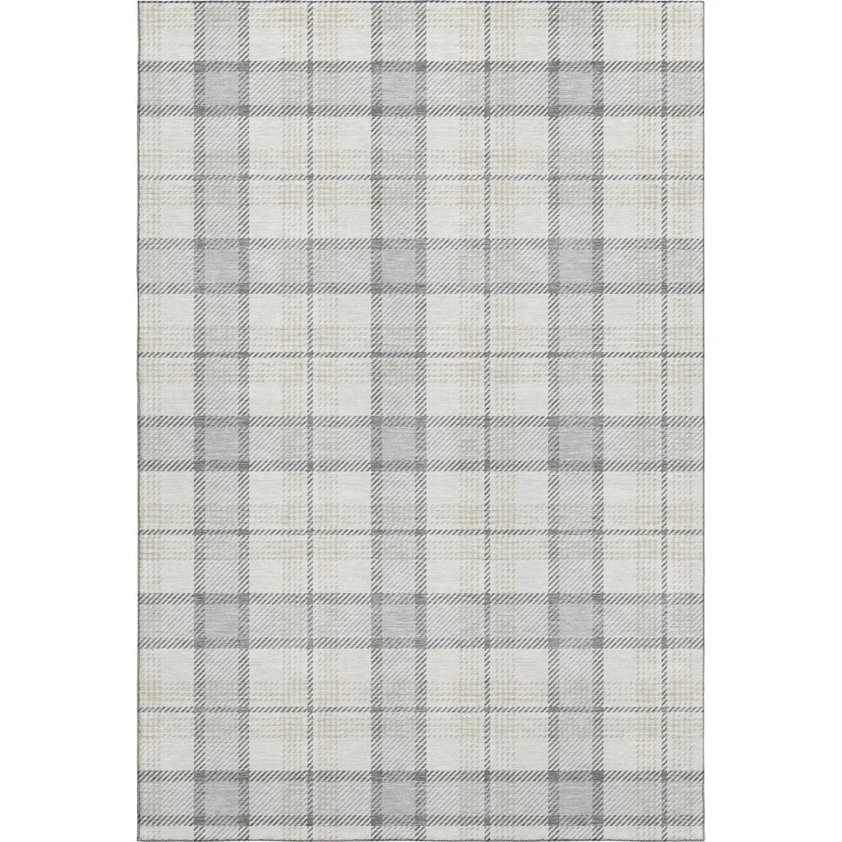 Premium Machine Washable Corum AMF1052 Plaid Rug | Wayfair North America