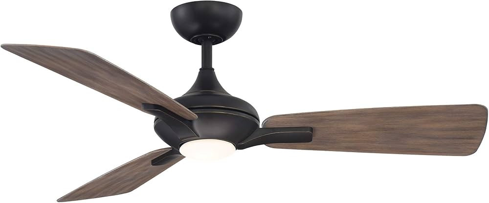 Mykonos Smart Indoor and Outdoor 3-Blade Ceiling Fan 52in Oil Rubbed Bronze Barn Wood with 3000K ... | Amazon (US)