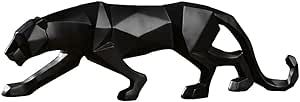 Leopard Statue Modern Abstract Black Panther Statues Resin Leopard Animal Sculptures Home Decor f... | Amazon (US)