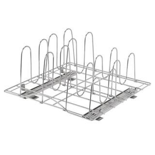 TRINITY 20 in. Deep Steel Sliding Pot Organizer in Chrome TBFC-2208 - The Home Depot | The Home Depot