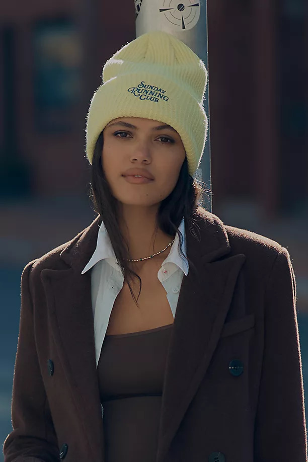Daily Practice by Anthropologie Sport Club Ribbed Beanie | Anthropologie (US)