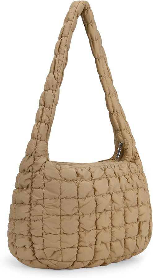 Quilted Tote Bag for Women Puffer Bag Quilted Bag Lightweight Puffy Tote Bag Quilted Padding Shou... | Amazon (CA)