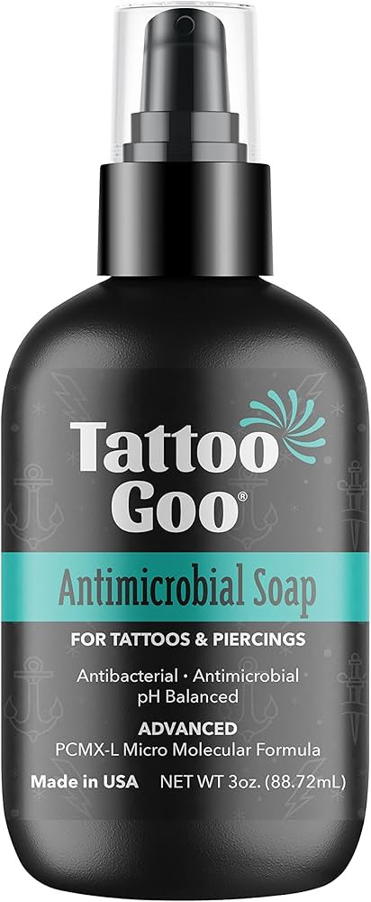 Tattoo Goo Deep Cleansing Soap, Disinfecting Tattoo and Piercing Aftercare - Moisturizing Olive O... | Amazon (US)